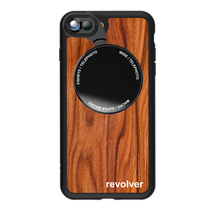 iPhone 7 Plus / 8 Plus Revolver M Series Lens Kit - Wood Pattern