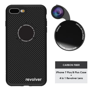 iPhone 7 Plus / 8 Plus Revolver M Series Lens Kit - Carbon Fiber