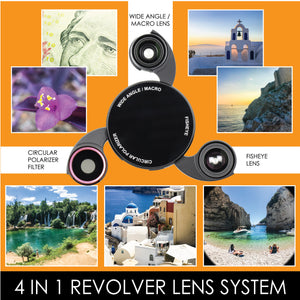 iPhone 7 / 8 Revolver M Series Lens Kit - Wood Pattern